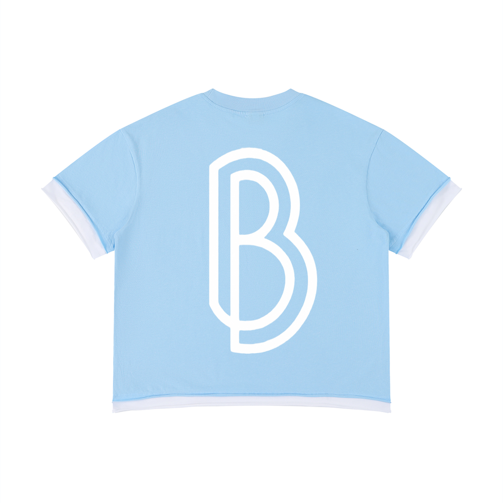 Unisex Boxy Color Block T-Shirt