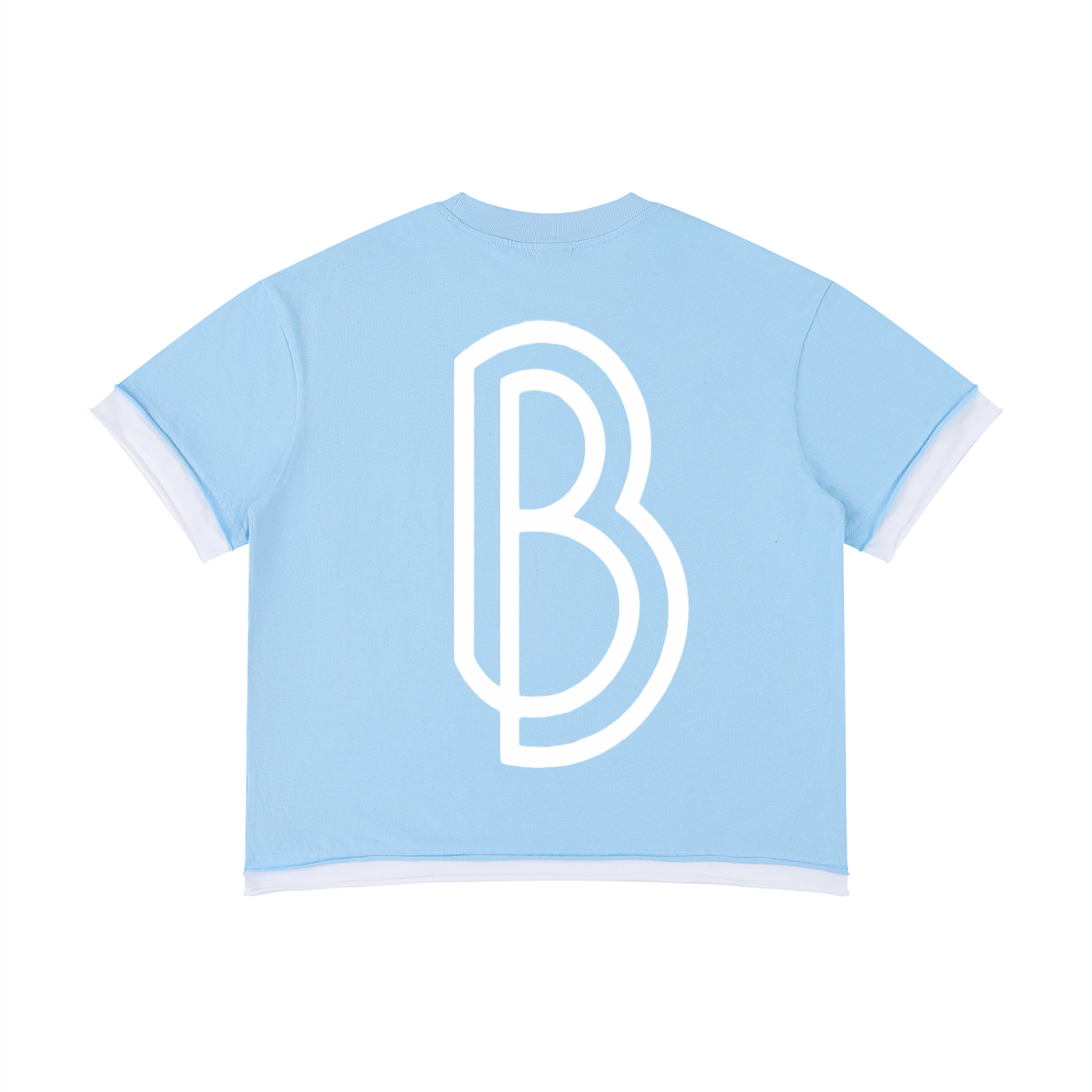 Unisex Boxy Color Block T-Shirt