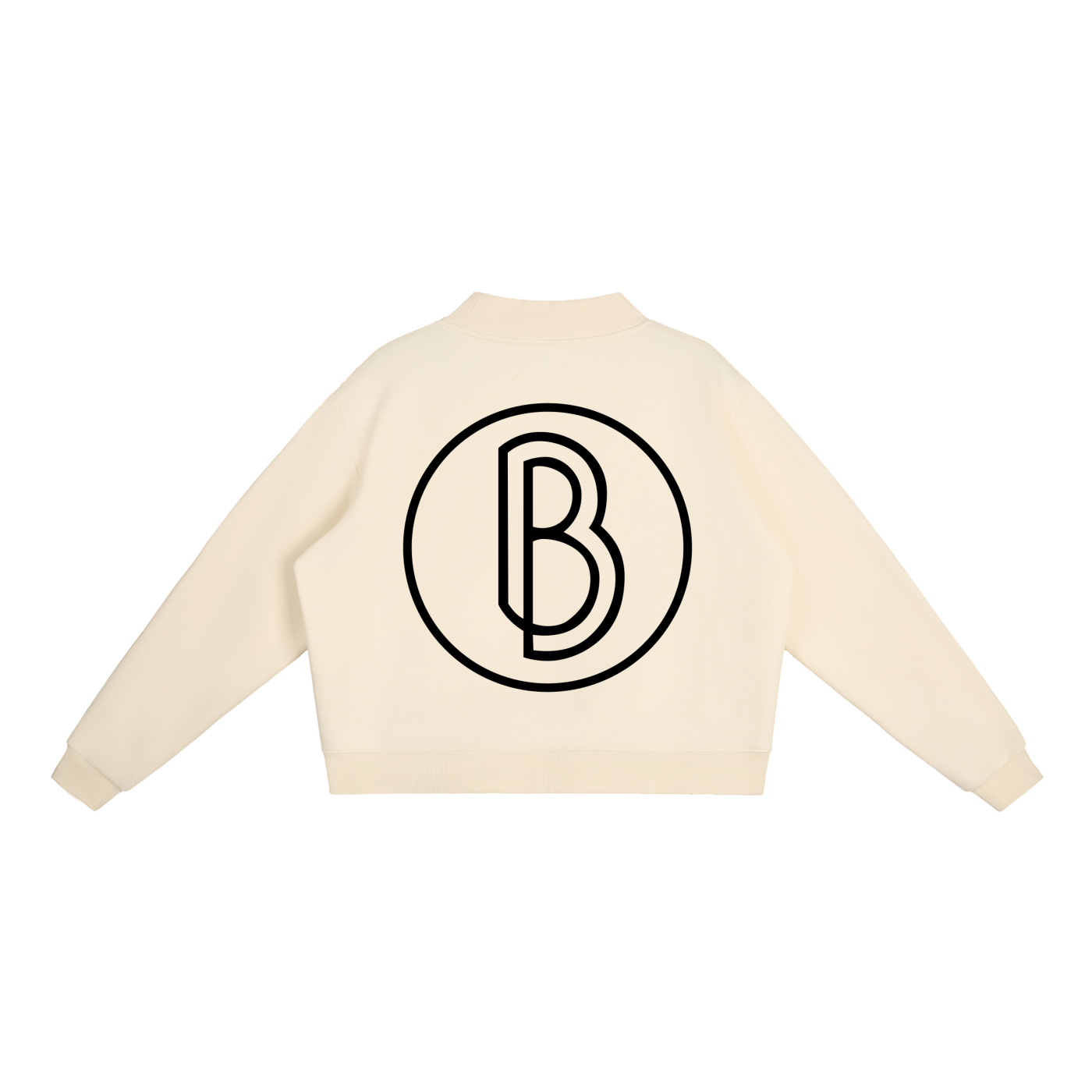 Essential Fleece Mock-Neck Crew Sweatshirt