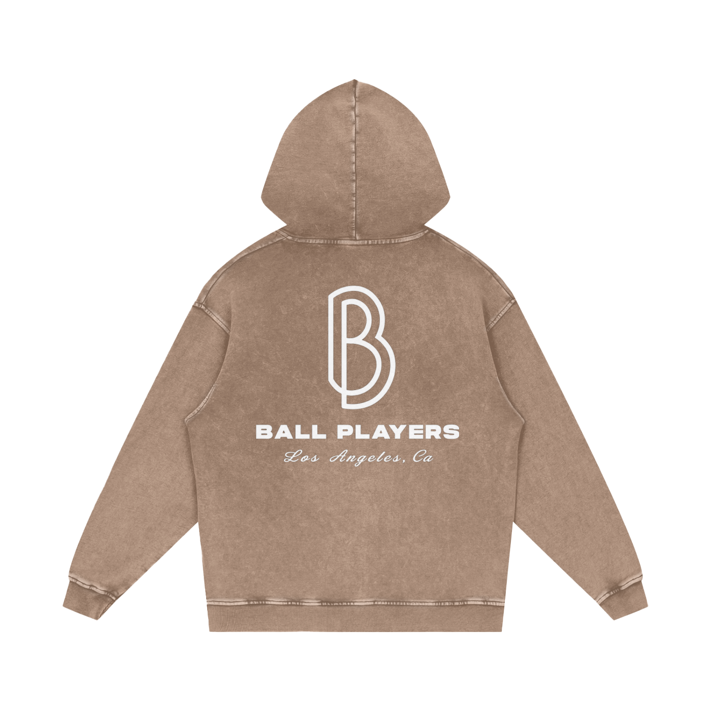 Snow Washed Loose Cotton Hoodie