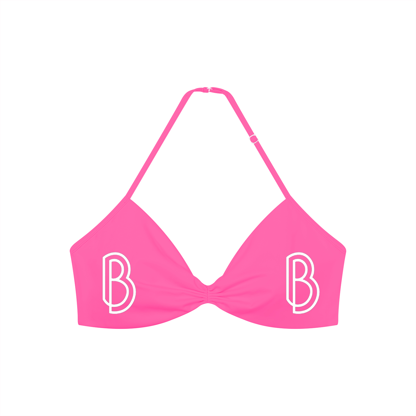 Women’s Ruched Halter-Neck Sports Bra