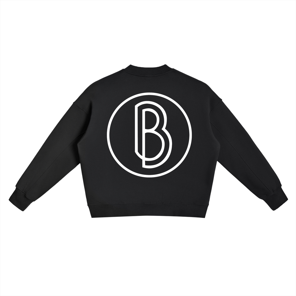 Fleece Side Slit Crewneck Sweatshirt