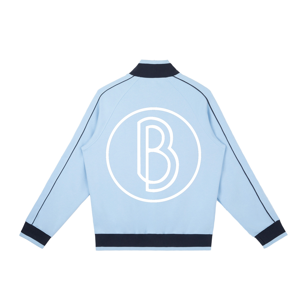 Color Block Raglan Sleeve Zip Track Jacket