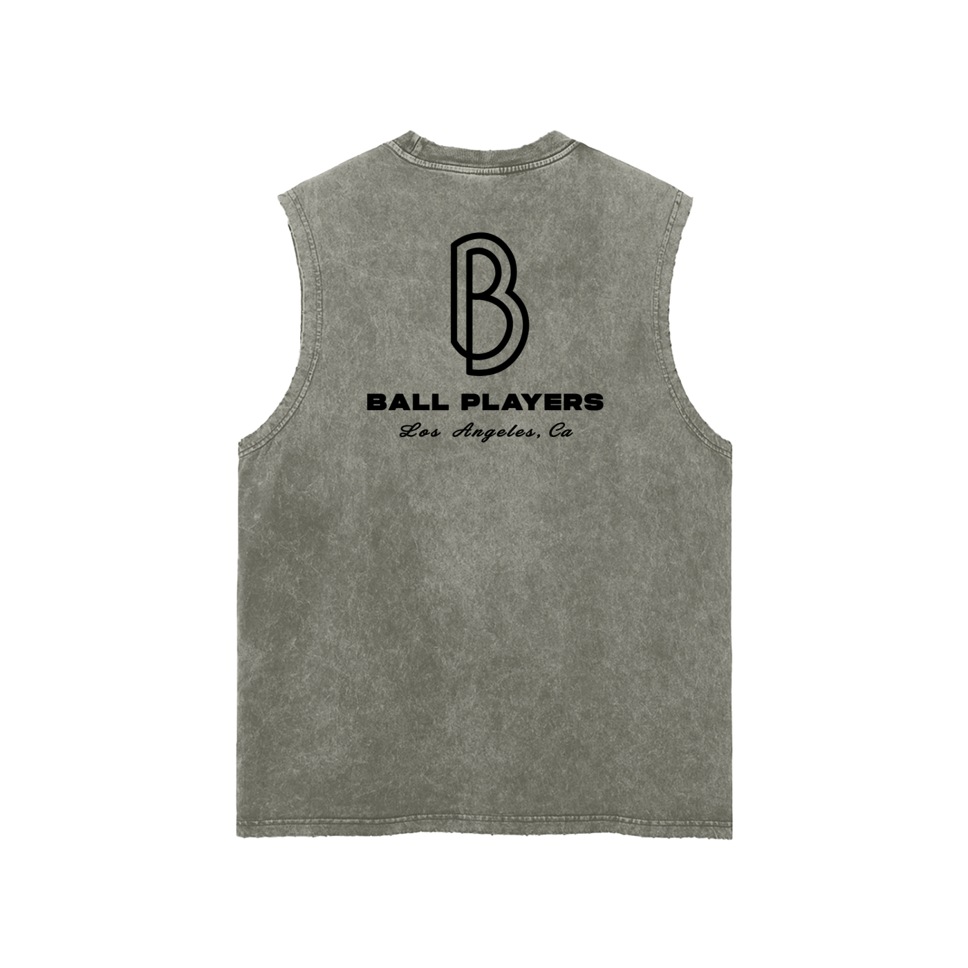 Snow Washed Frayed Hem Tank Top
