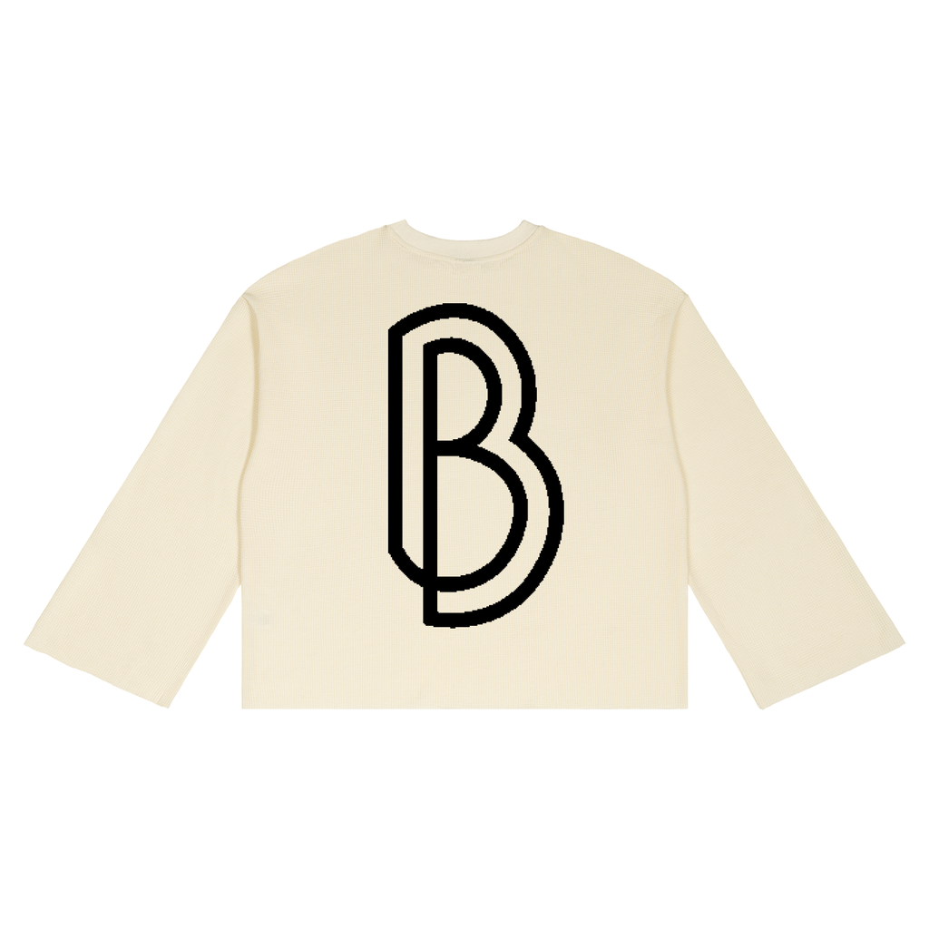 Unisex Waffle Raw Edge T-Shirt