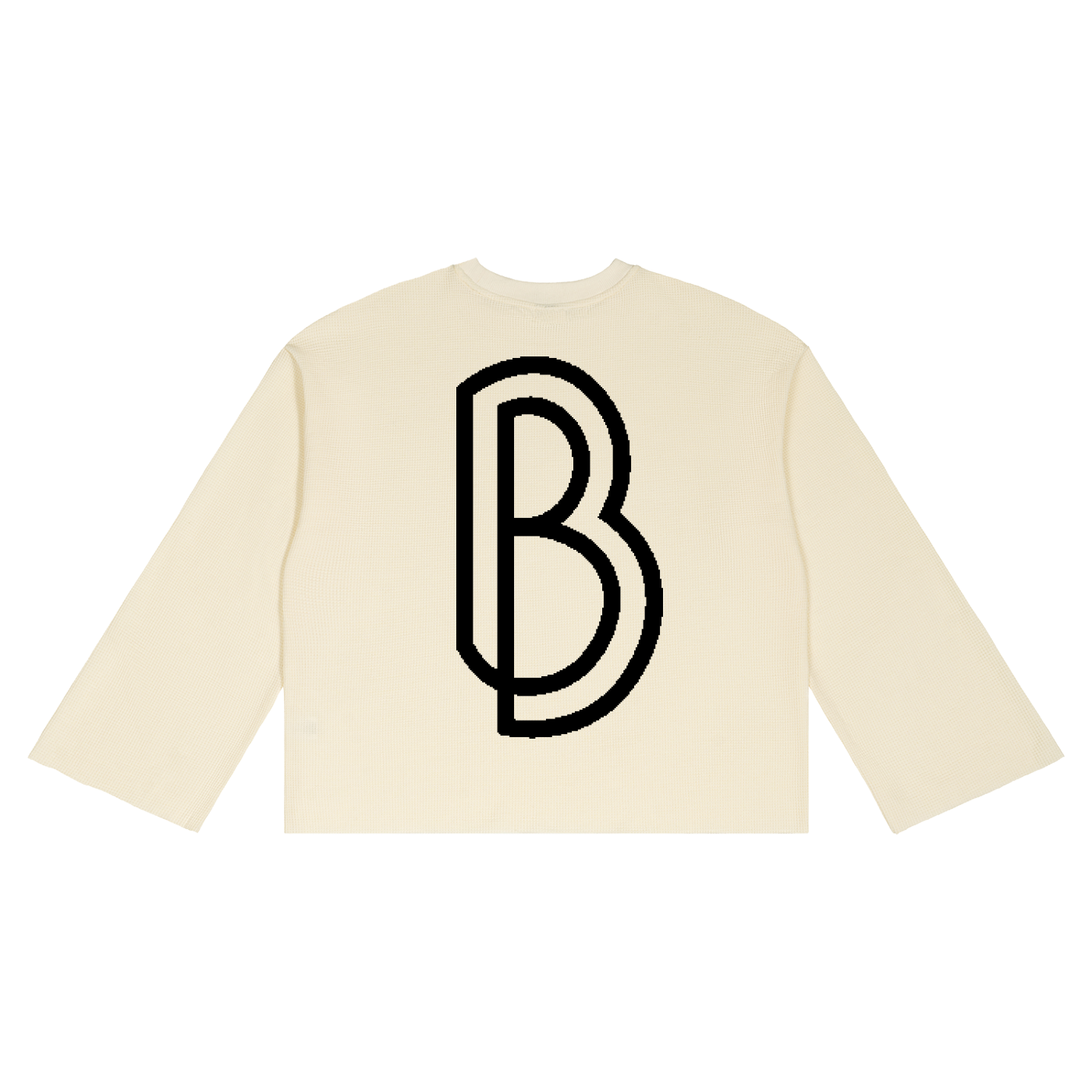 Unisex Waffle Raw Edge T-Shirt