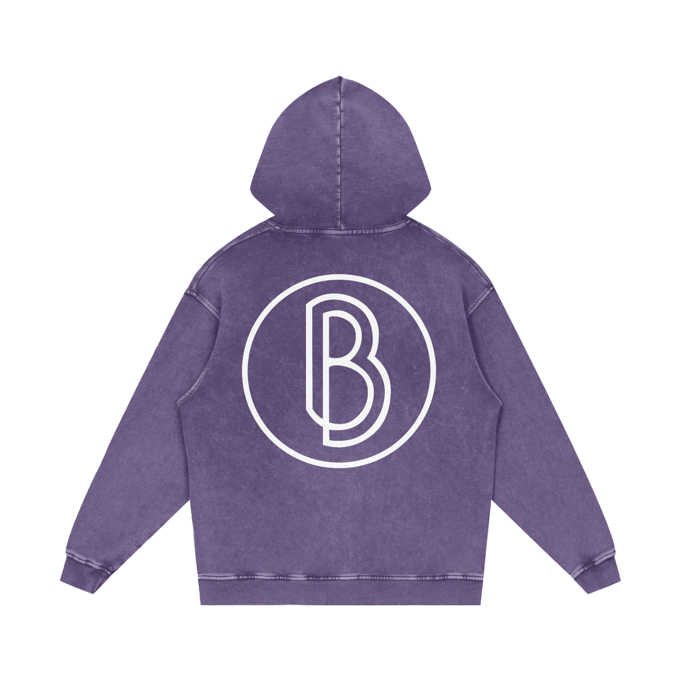 Snow Washed Loose Cotton Hoodie