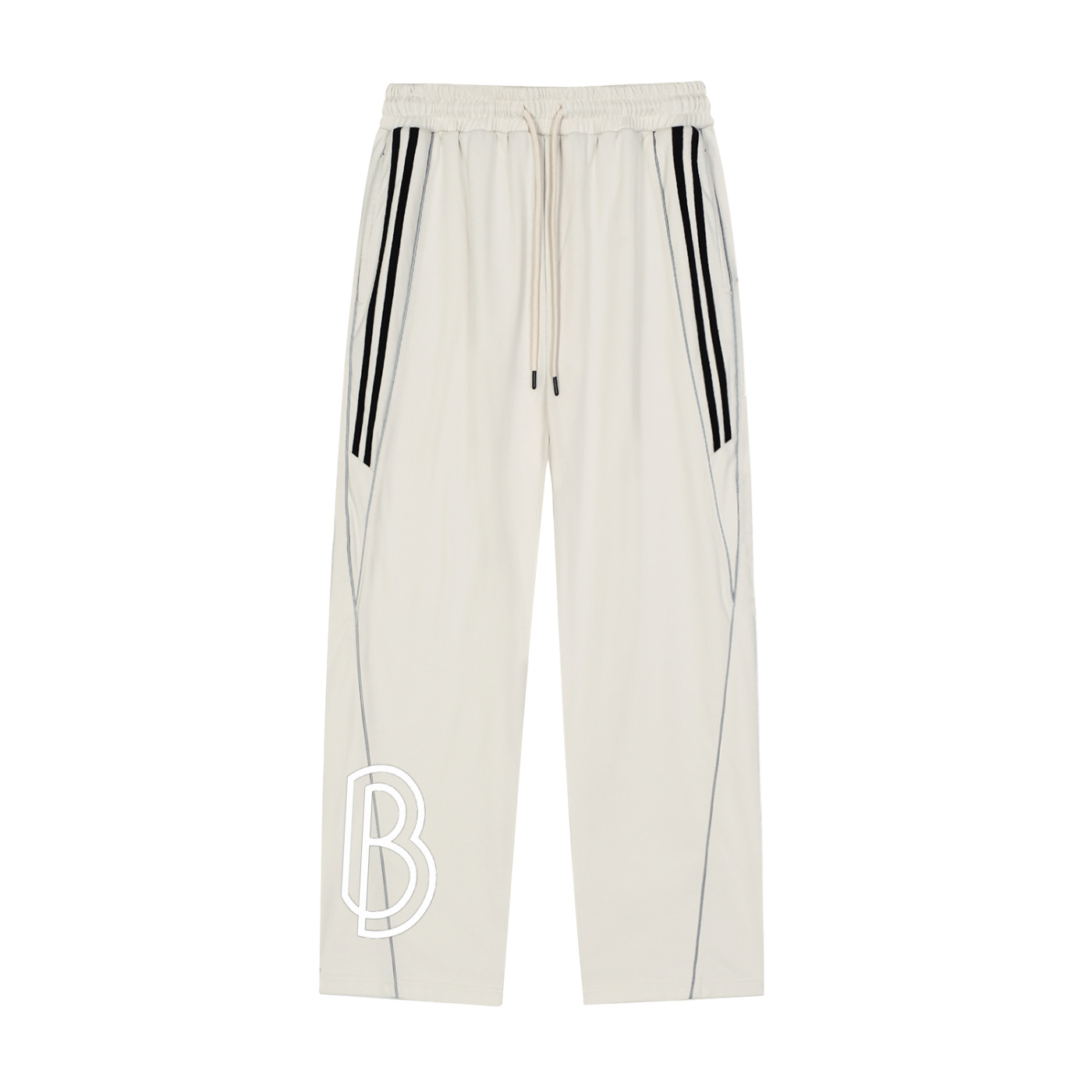 Reflection Striped Straight-Leg Sweatpants