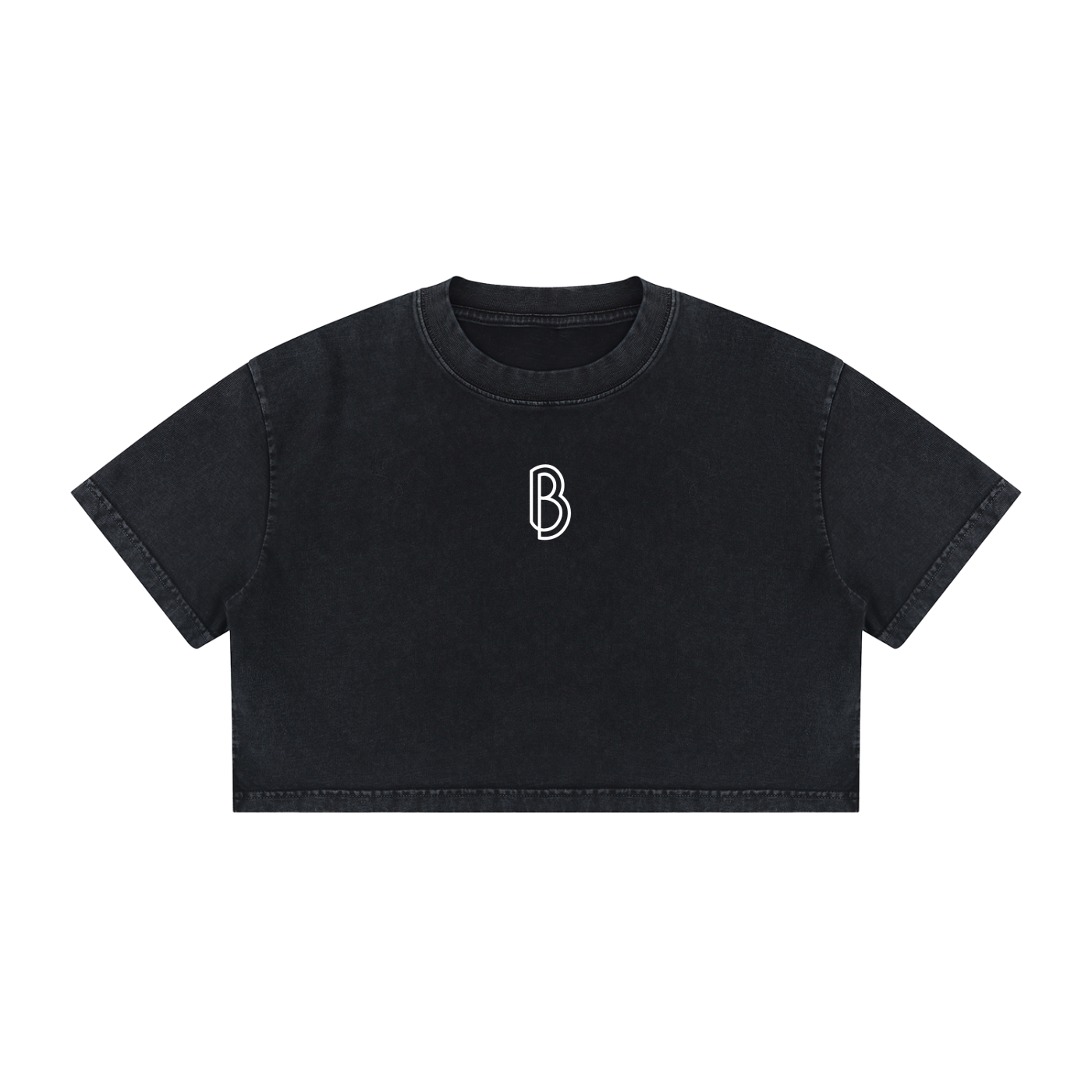 Women's Mineral Wash Cotton Crop T-Shirt