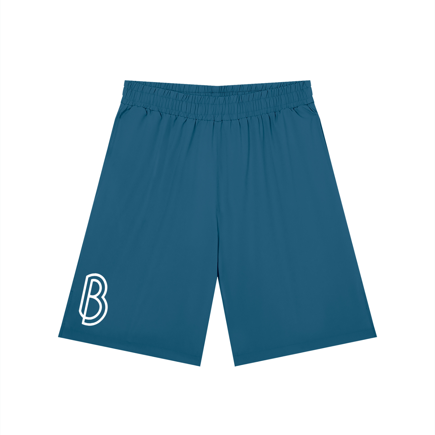 Men’s Solid Elastic Waist Shorts