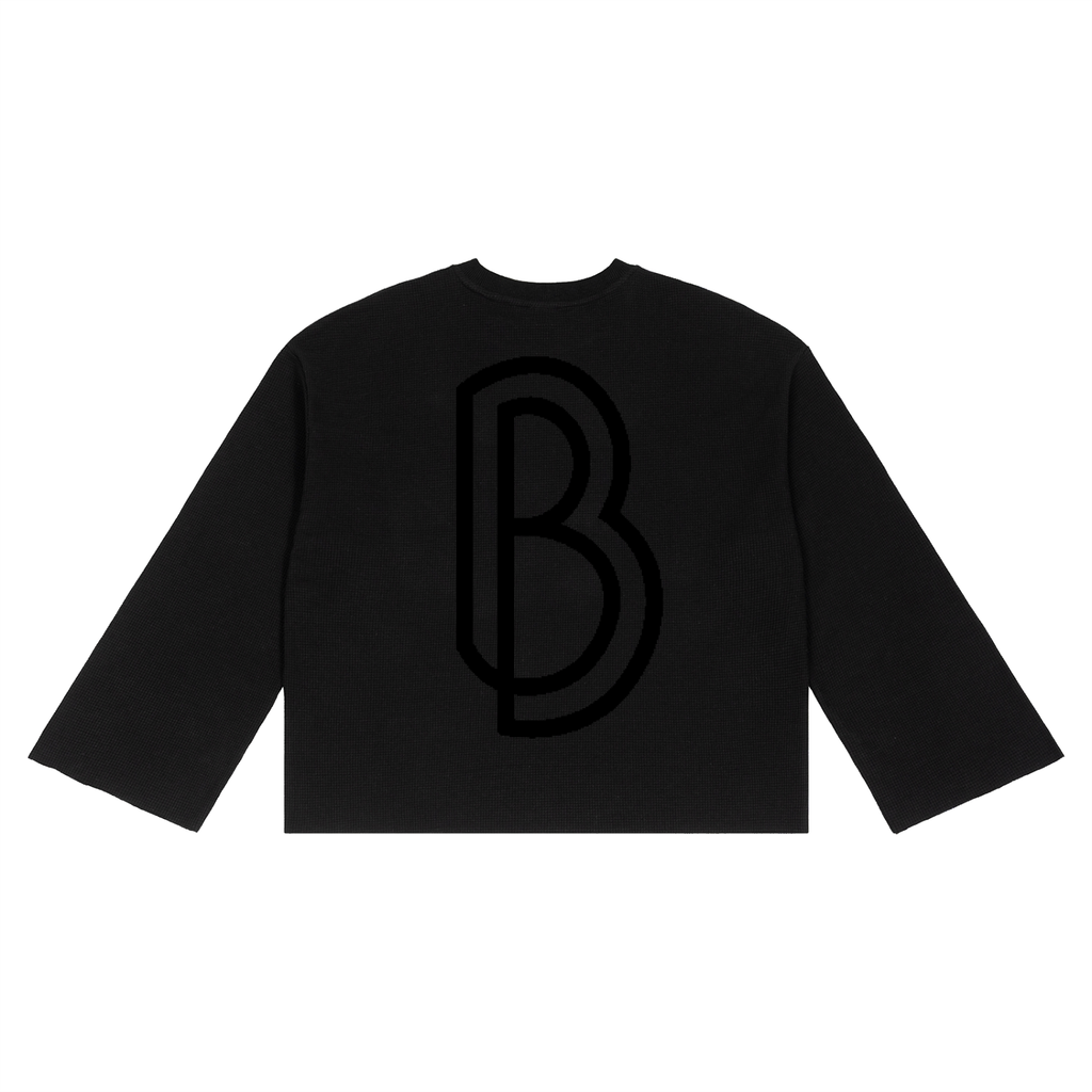 Unisex Waffle Raw Edge T-Shirt