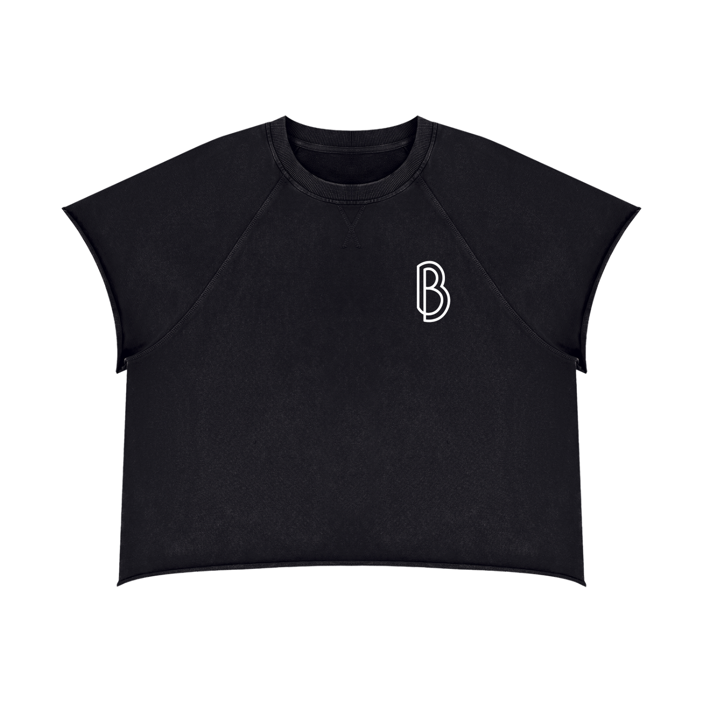Unisex Vintage Wash Raw Edge T-Shirt