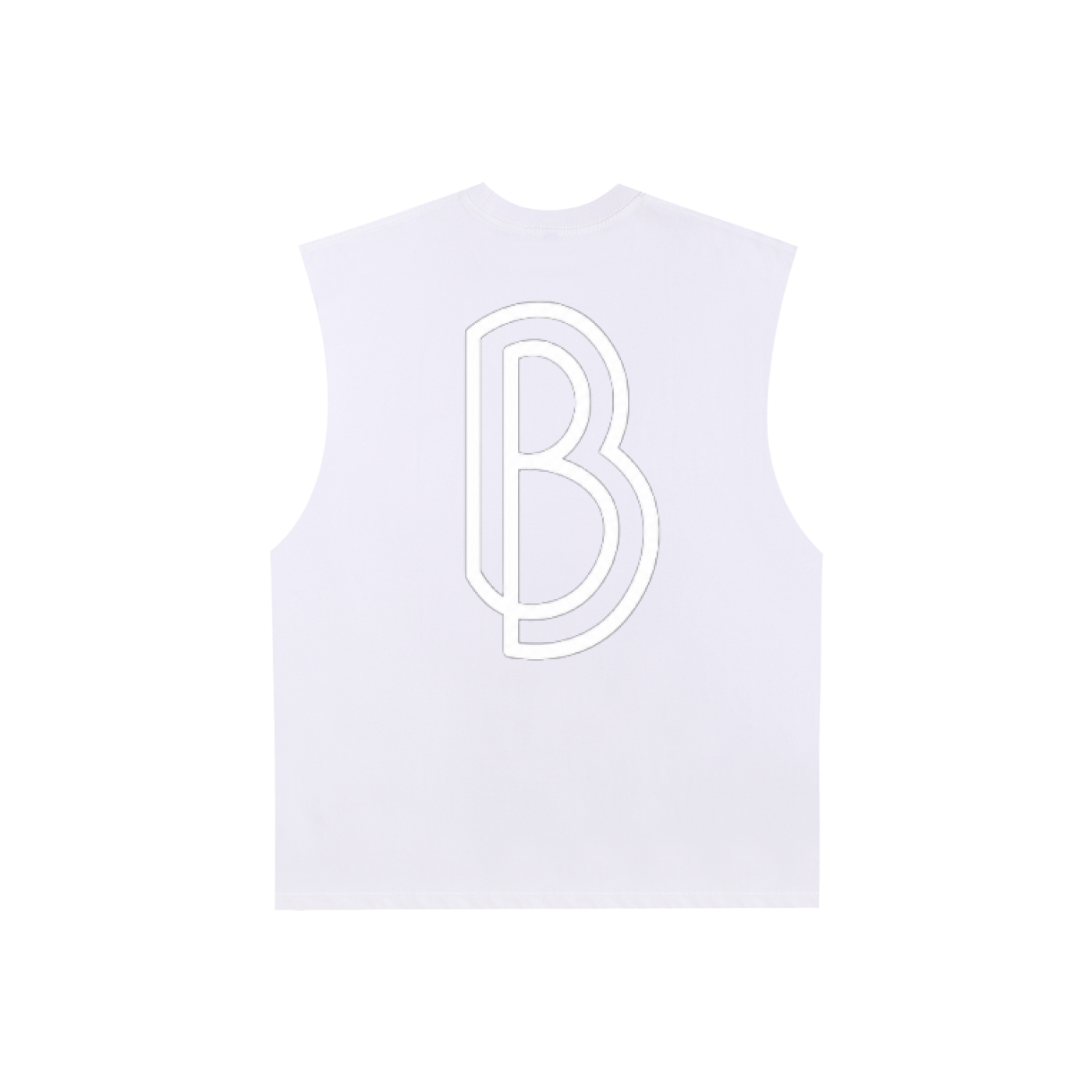 Raw Edge Cotton Tank Top