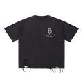 Snow Washed Raw-Hem T-Shirt