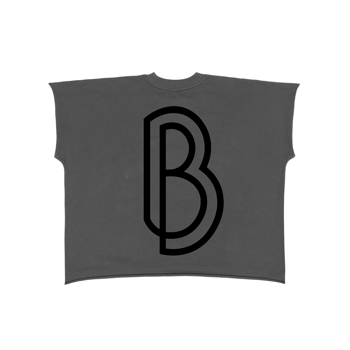 Raw Edge Boxy Non-Shrink T-Shirt