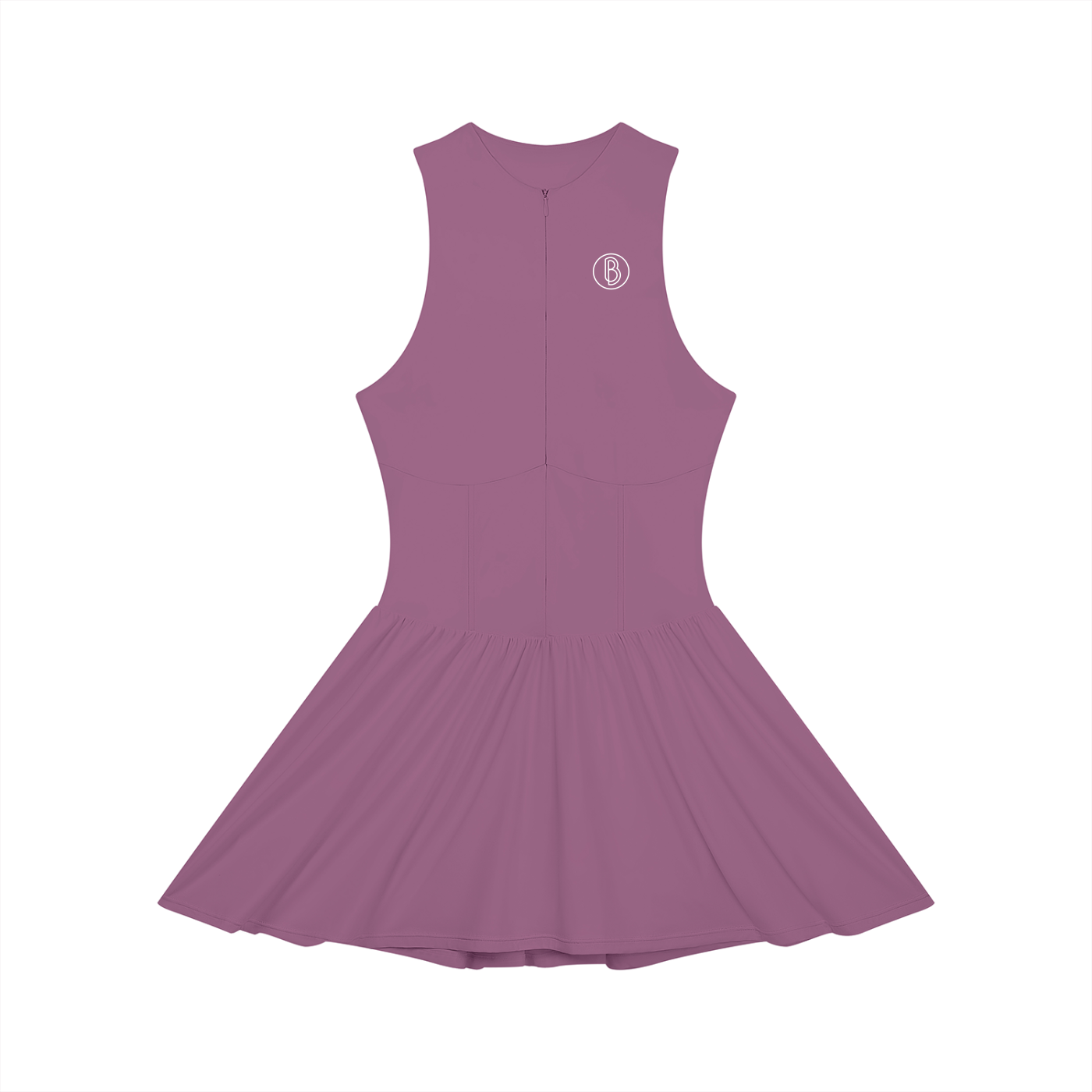 Women’s Ruched Sleeveless Full-Zip Dress