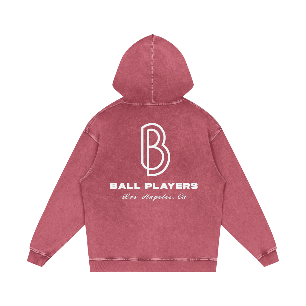 Snow Washed Loose Cotton Hoodie