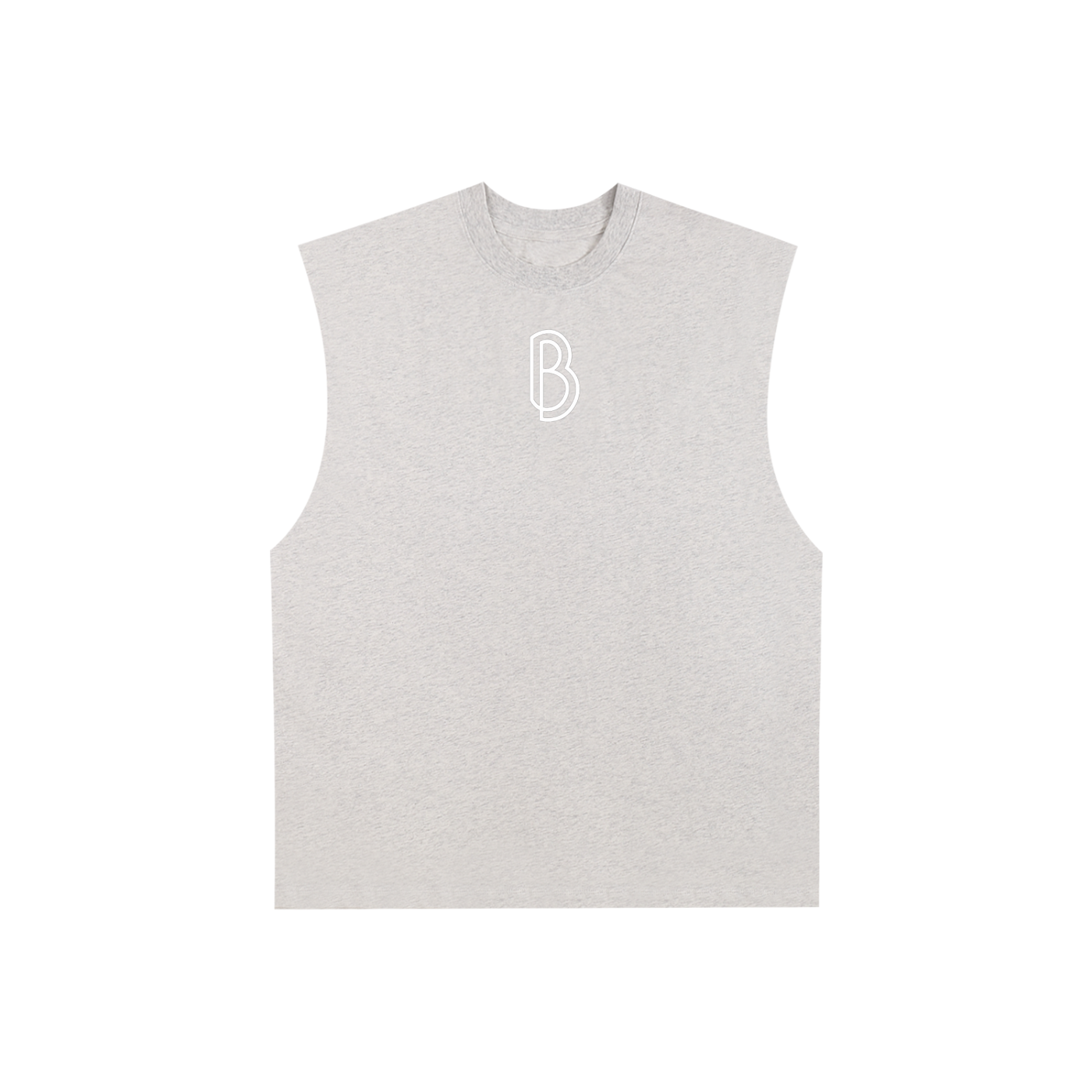 Raw Edge Cotton Tank Top