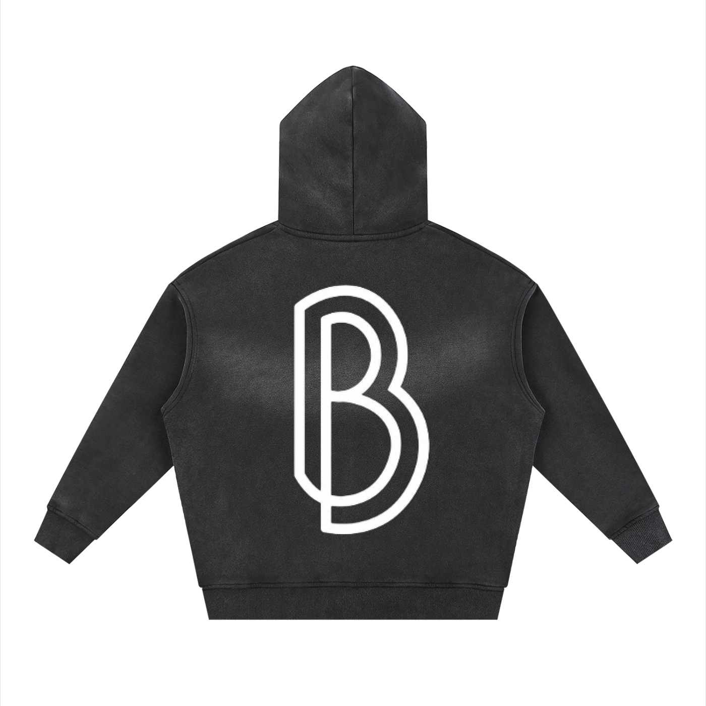 Sunfade Two-way Zipper Boxy Fleece Hoodie