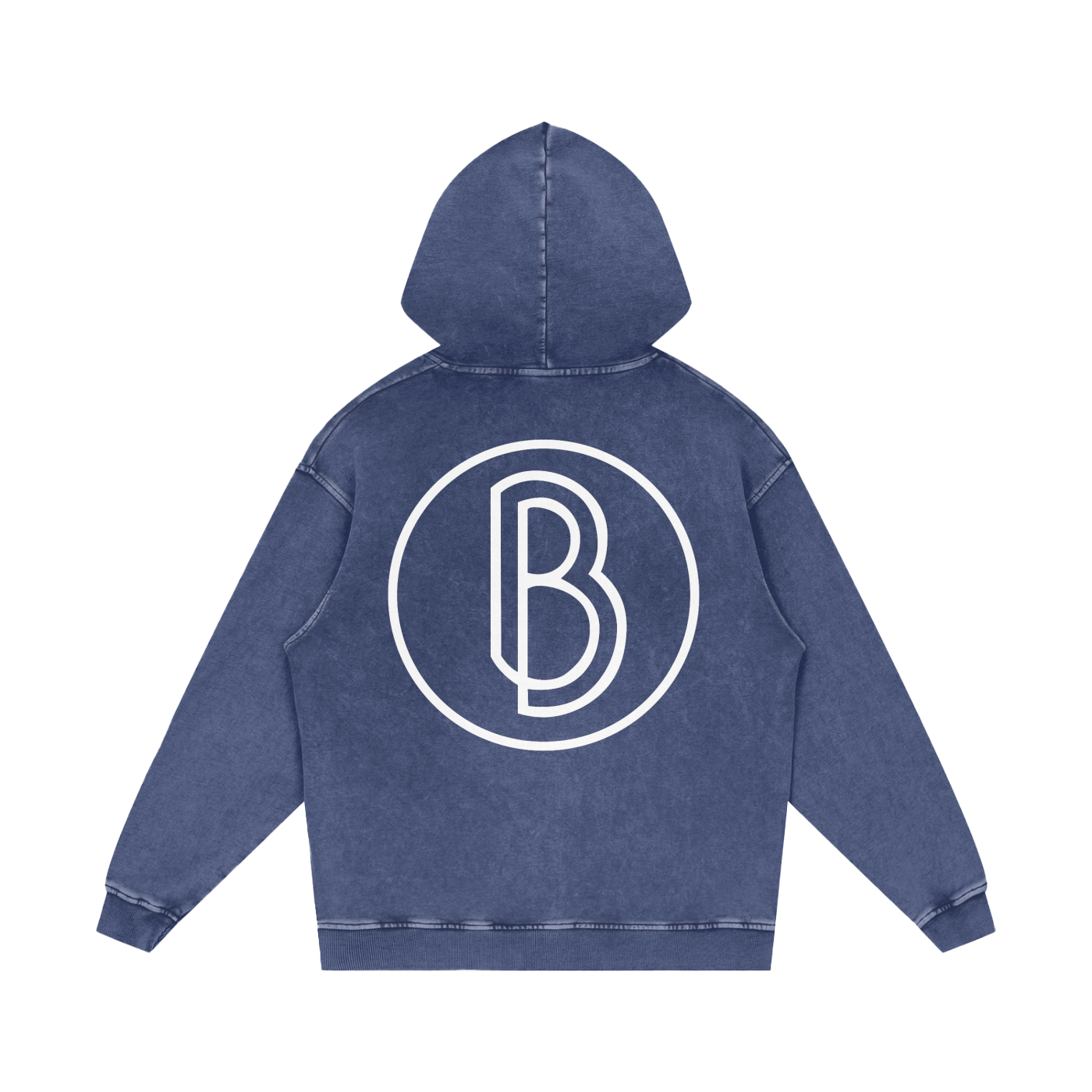 Snow Washed Loose Cotton Hoodie