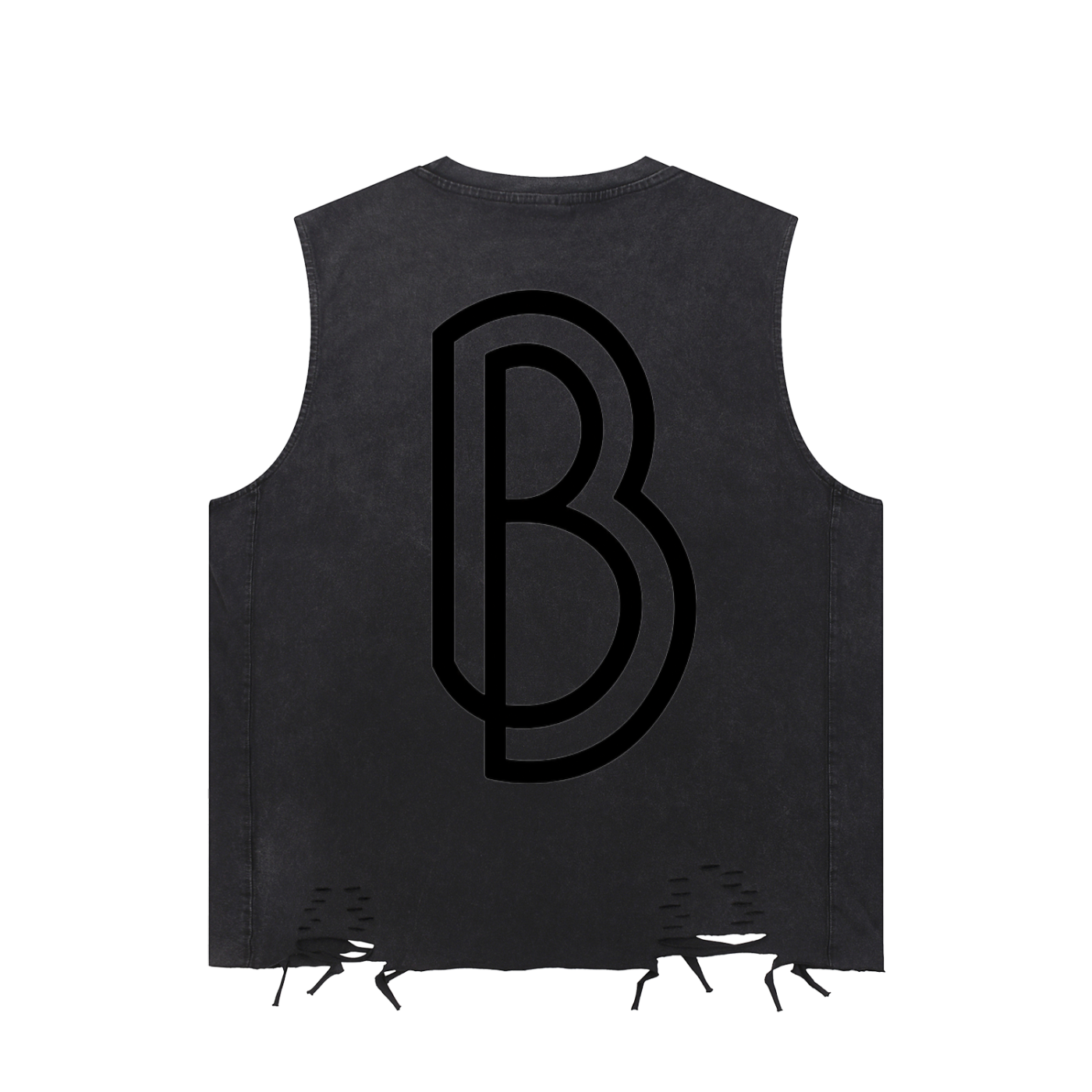 Snow Washed Raw-Hem Tank Top