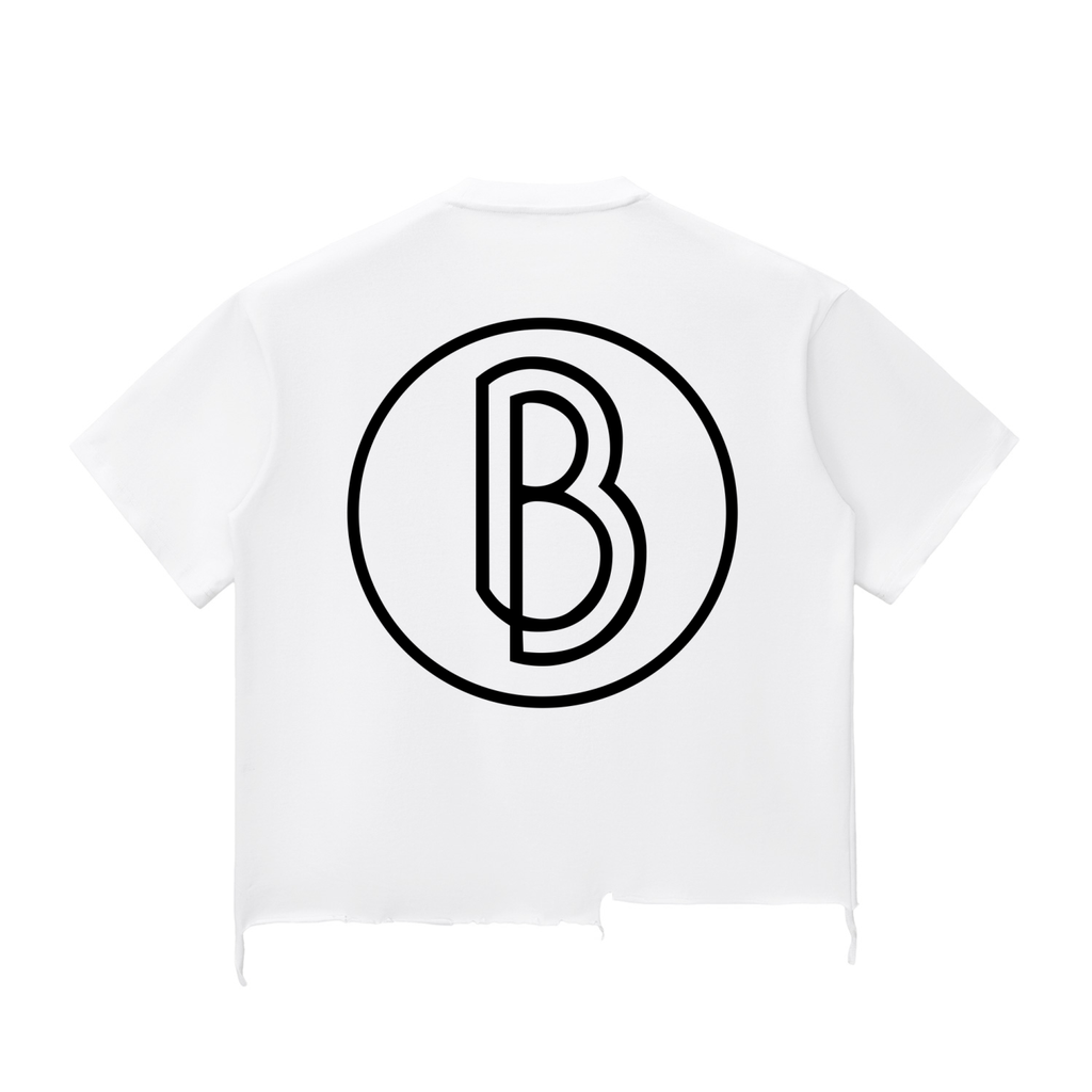 Snow Wash Raw-Hem Boxy T-shirt