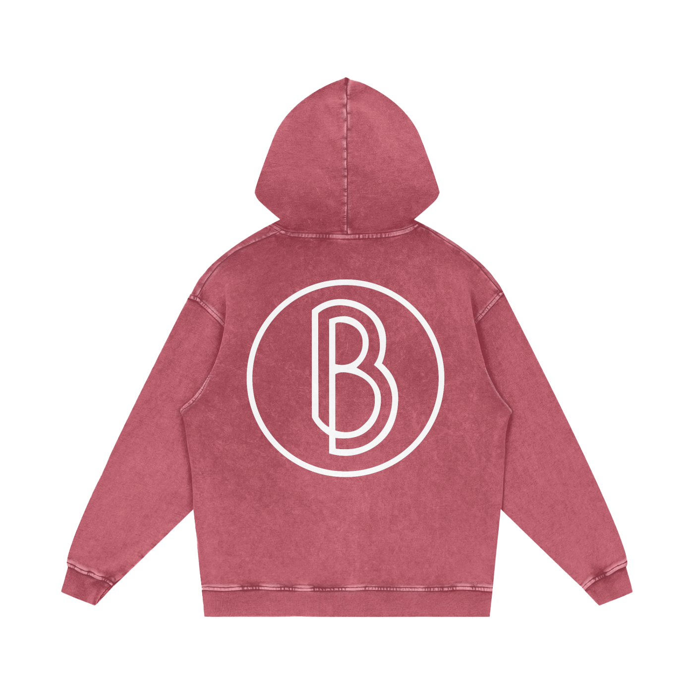 Snow Washed Loose Cotton Hoodie