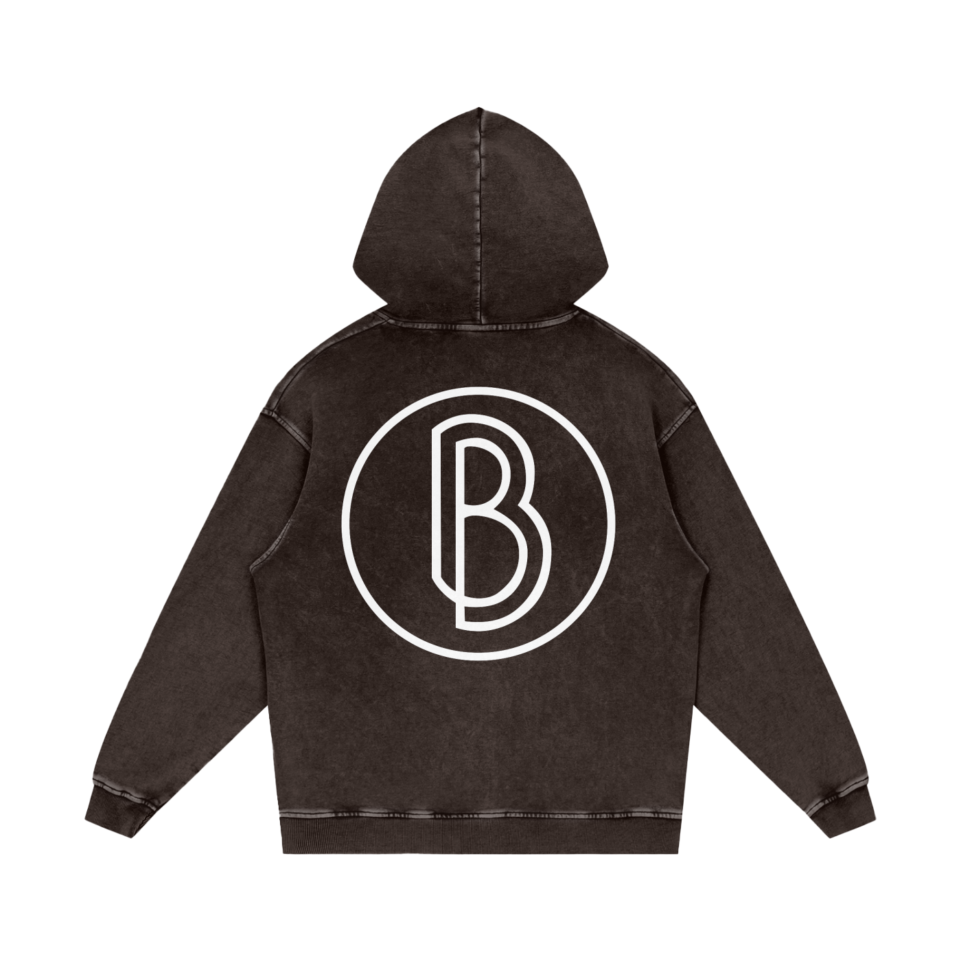 Snow Washed Loose Cotton Hoodie