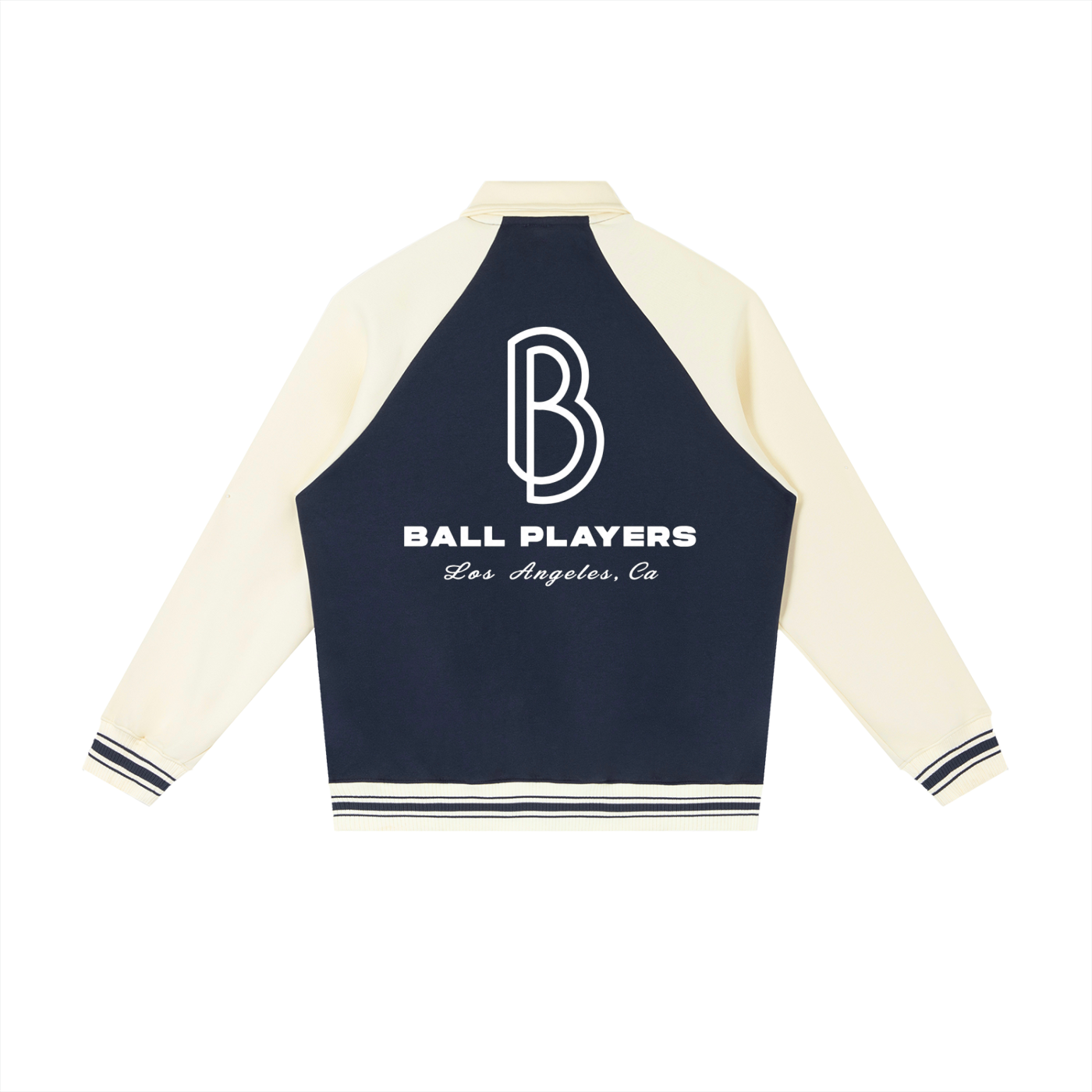 Contrast Raglan Sleeve Baseball Jacket