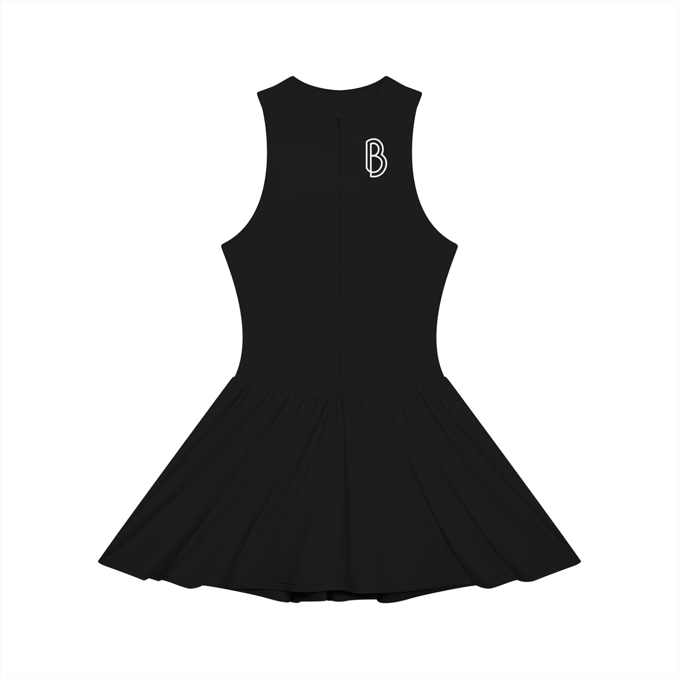Women’s Ruched Sleeveless Full-Zip Dress