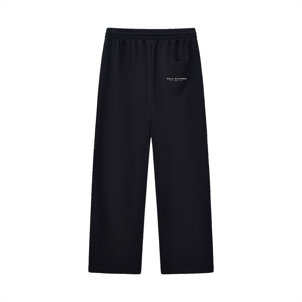 Curved Stripe Straight Sweatpants