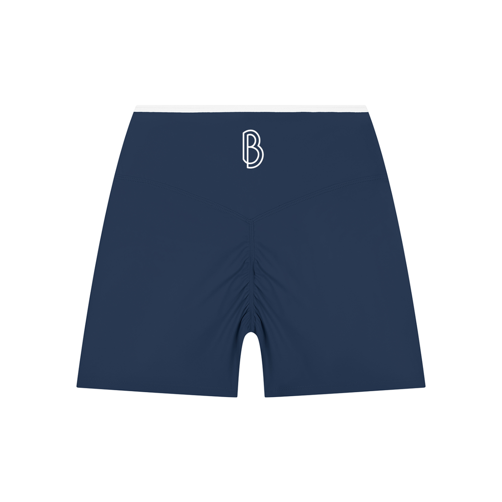 Women’s High Rise Color Block Yoga Shorts