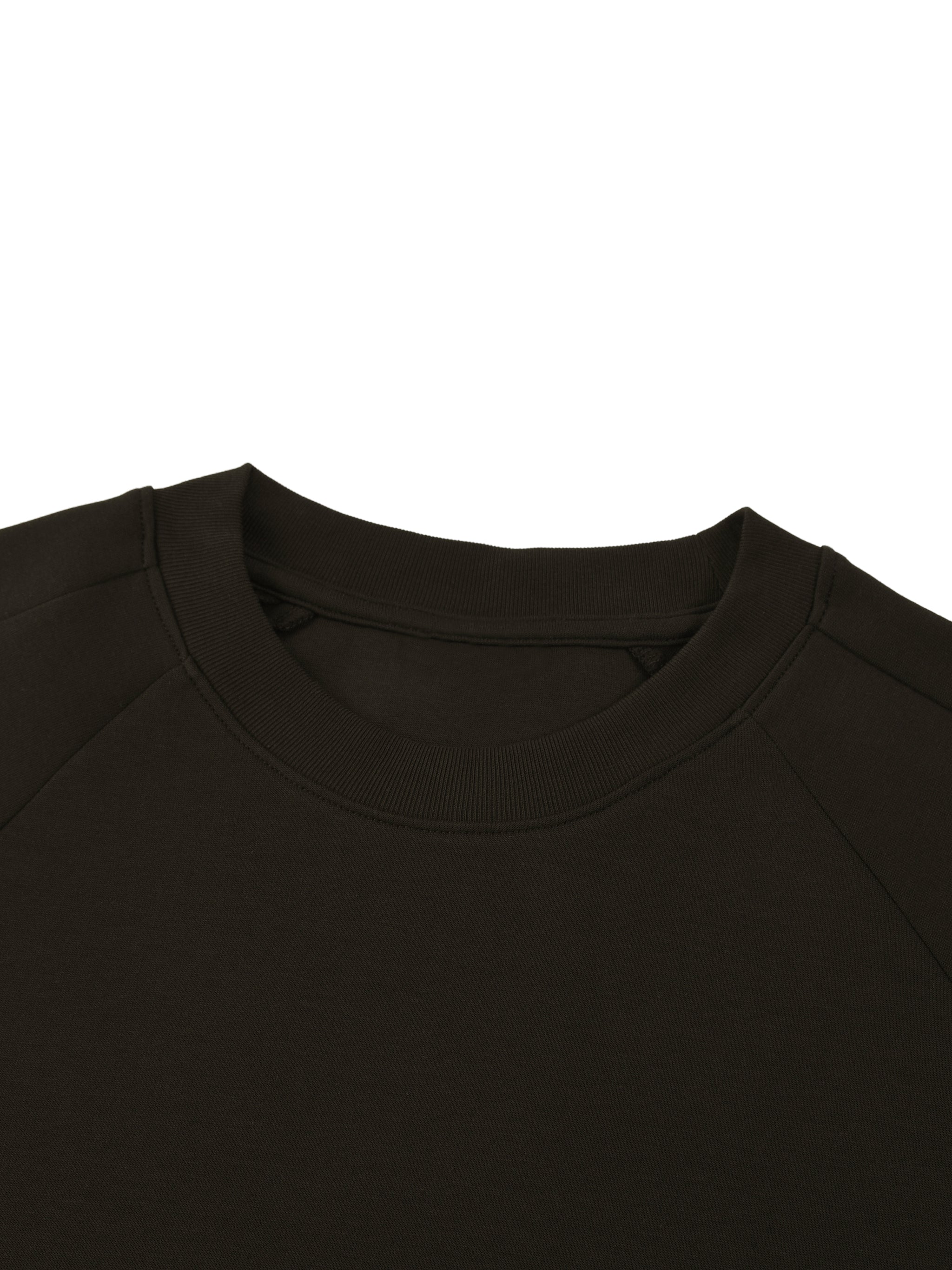 Oversized Paneled Raglan T-Shirt fabric detail view 3