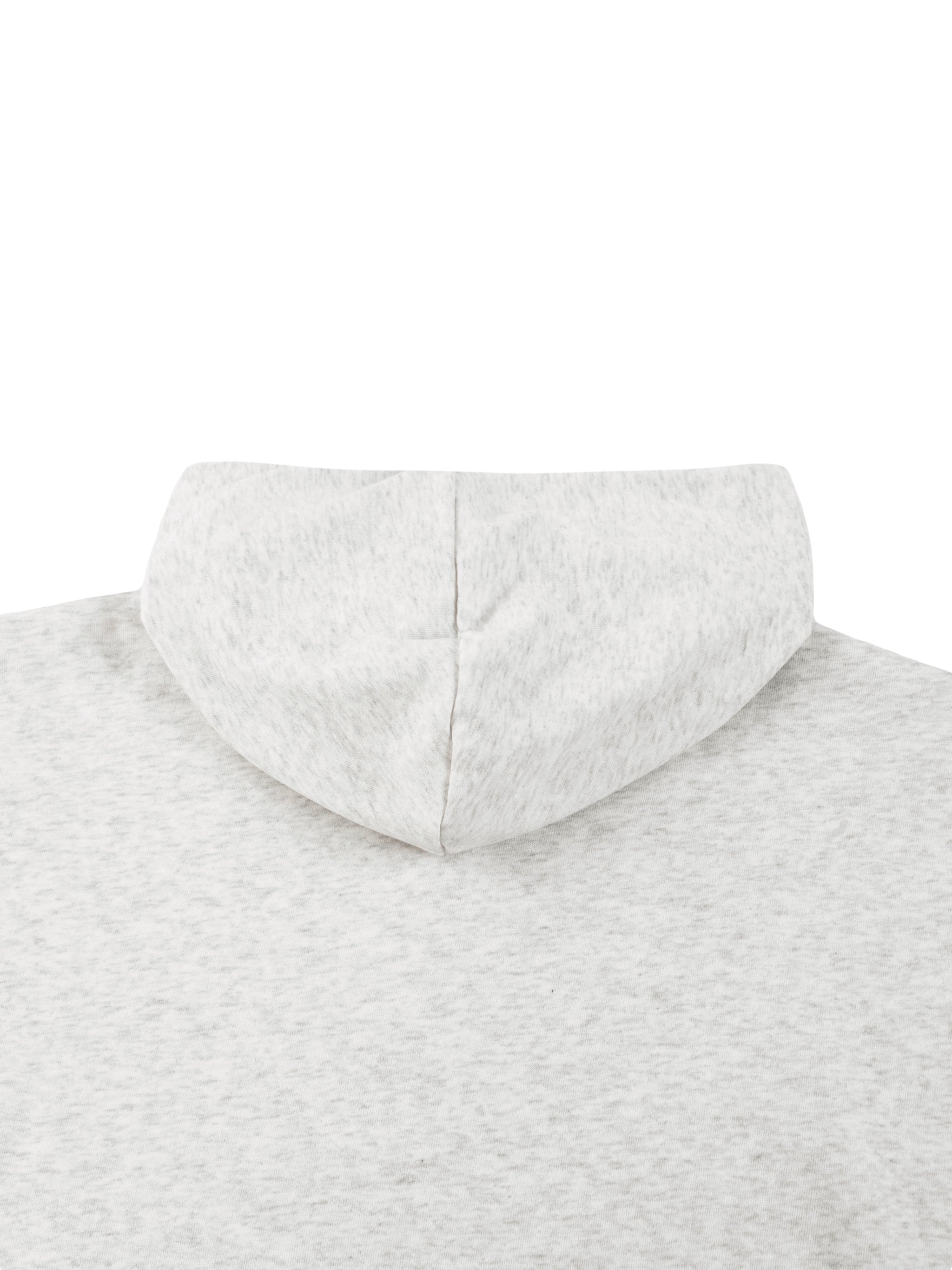 Boxy Gather-Hem Hoodie fabric detail view 5