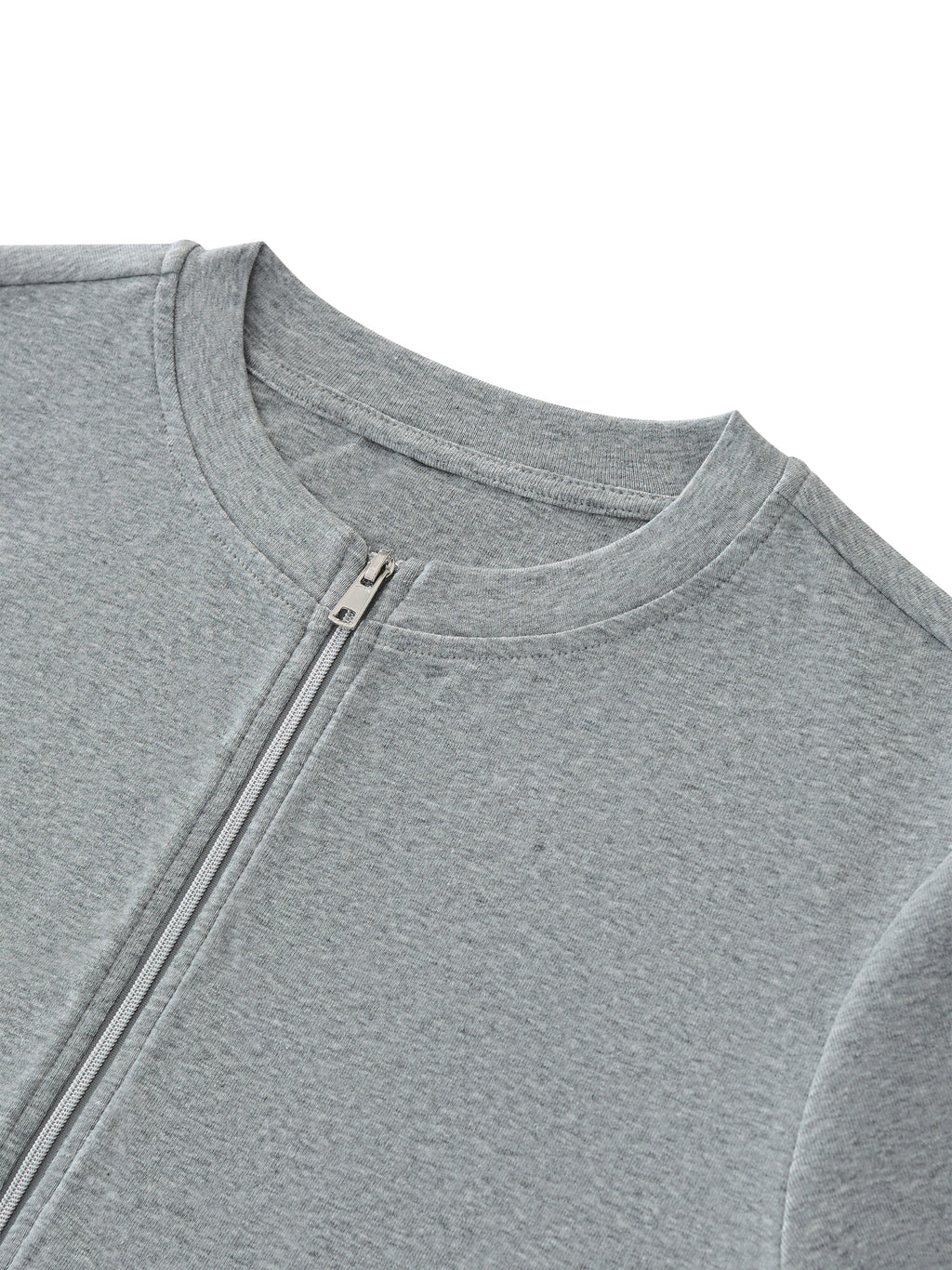Women’s Paneling Full Zip T-Shirt fabric detail view 1