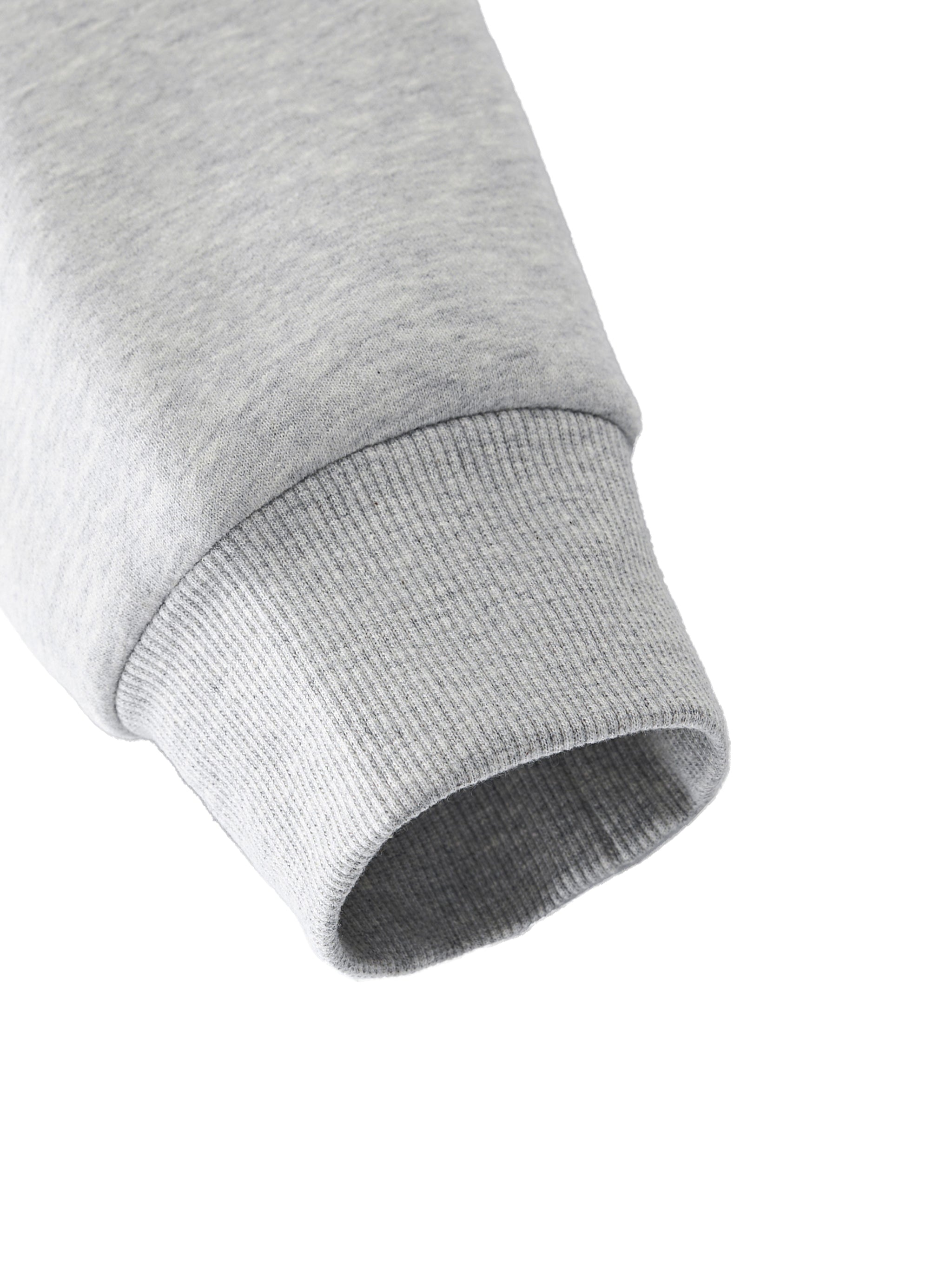 Essential Fleece Mock-Neck Crew Sweatshirt fabric detail view 2