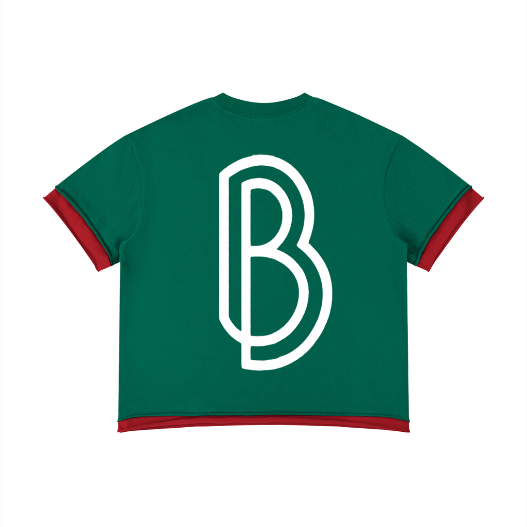 Unisex Boxy Color Block T-Shirt