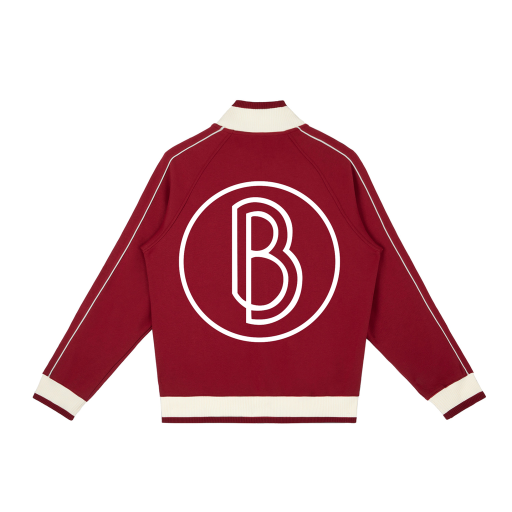 Color Block Raglan Sleeve Zip Track Jacket