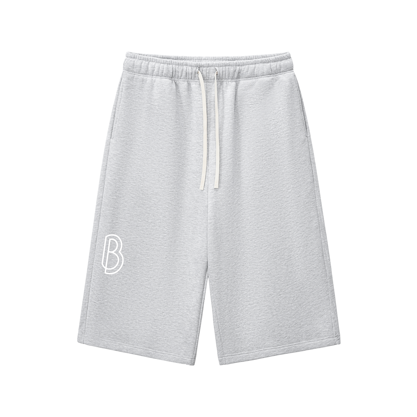 Relaxed Drawstring Three-quarter Sweatpants