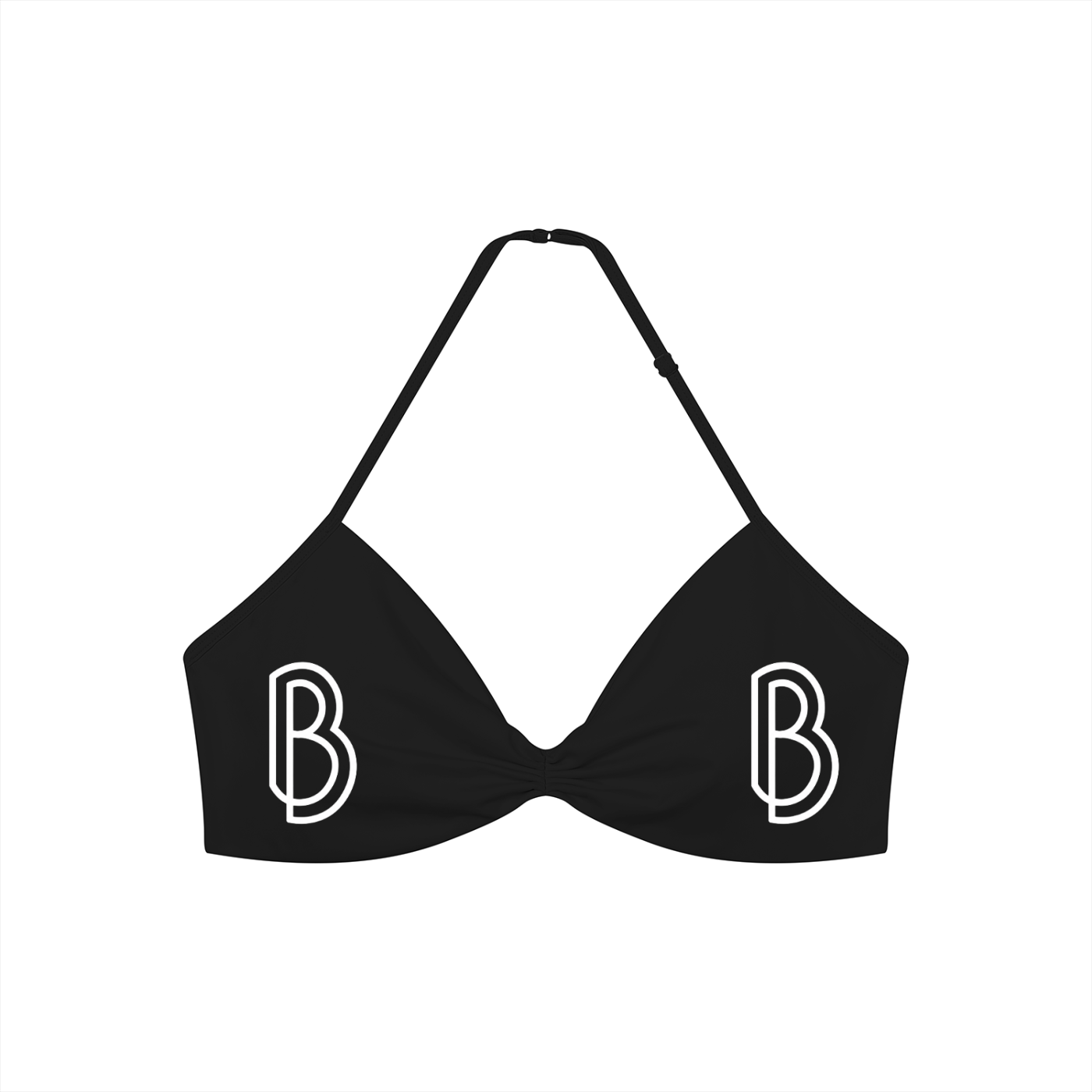 Women’s Ruched Halter-Neck Sports Bra