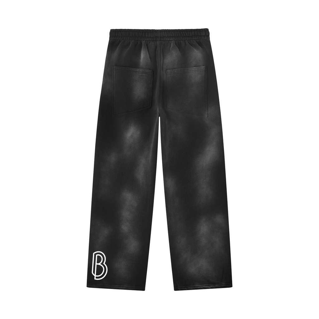 Unisex Sunfade Wide Leg Fleece Sweatpants