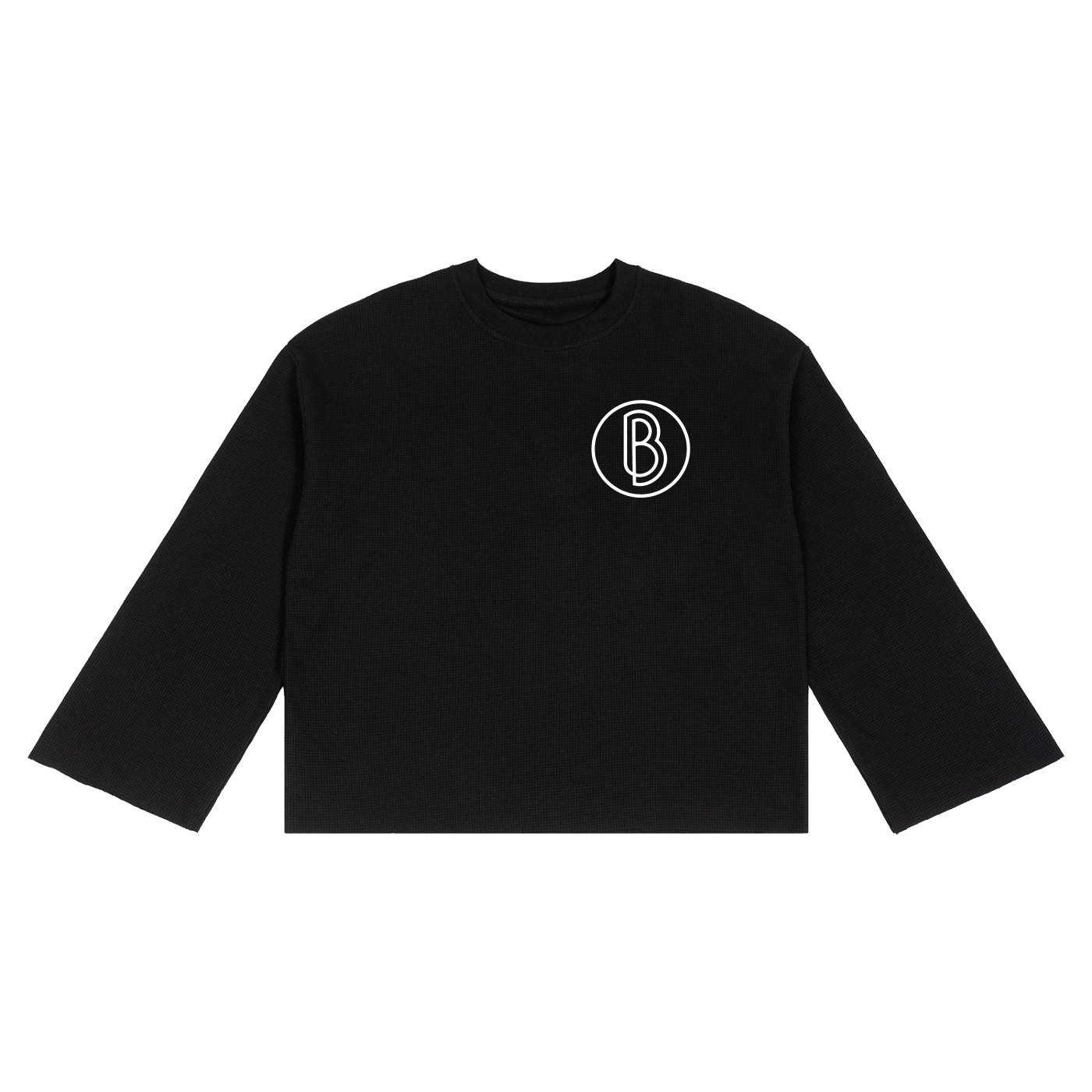 Waffle Raw Edge T-Shirt