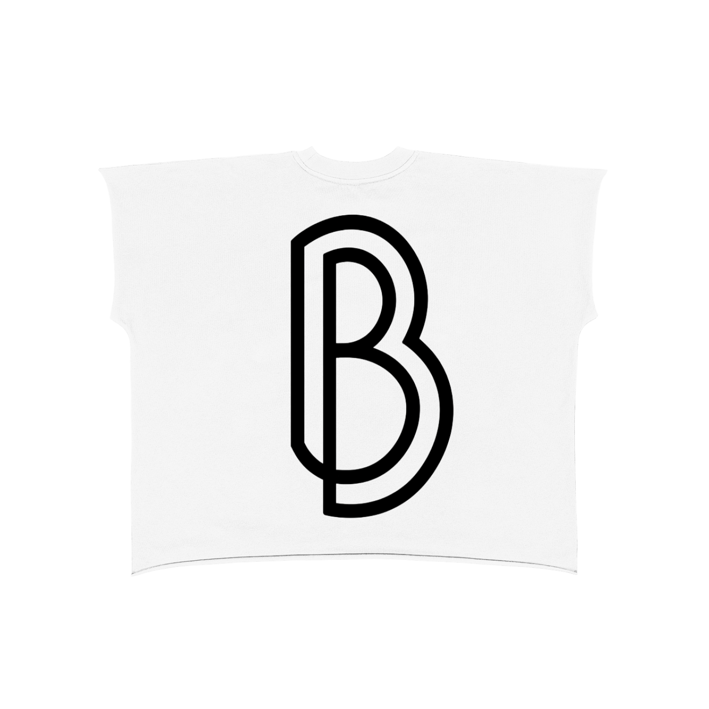 Raw Edge Boxy Non-Shrink T-Shirt