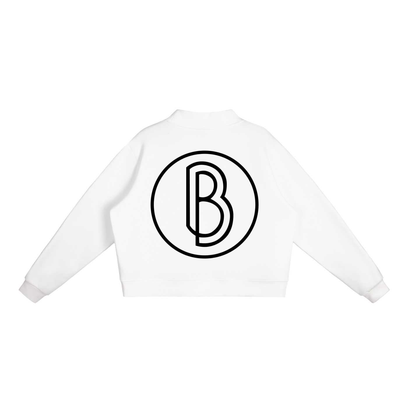 Essential Fleece Mock-Neck Crew Sweatshirt