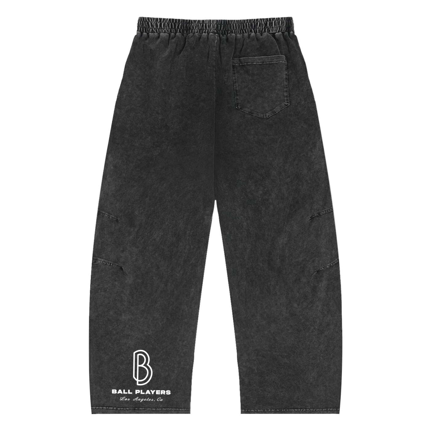 Snow Wash Drawstring Cotton Pants