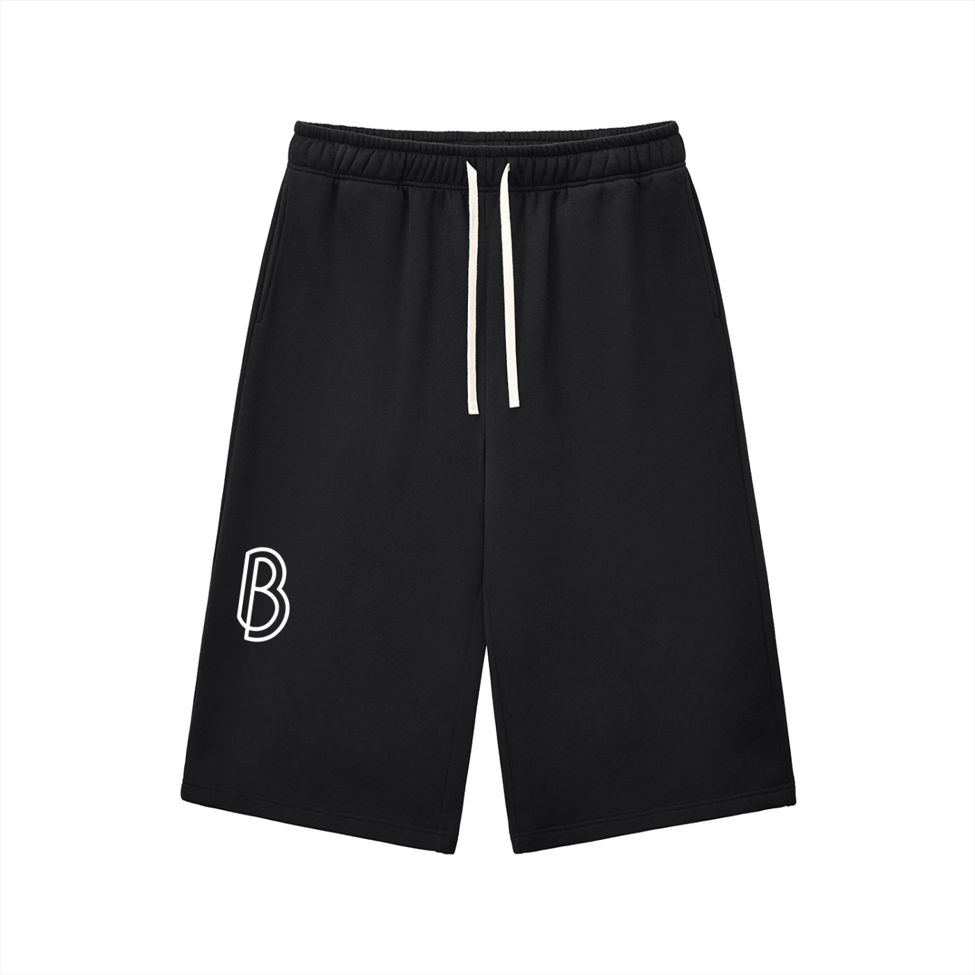 Relaxed Drawstring Three-quarter Sweatpants