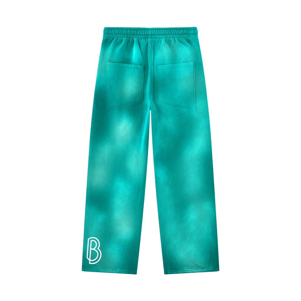 Unisex Sunfade Wide Leg Fleece Sweatpants