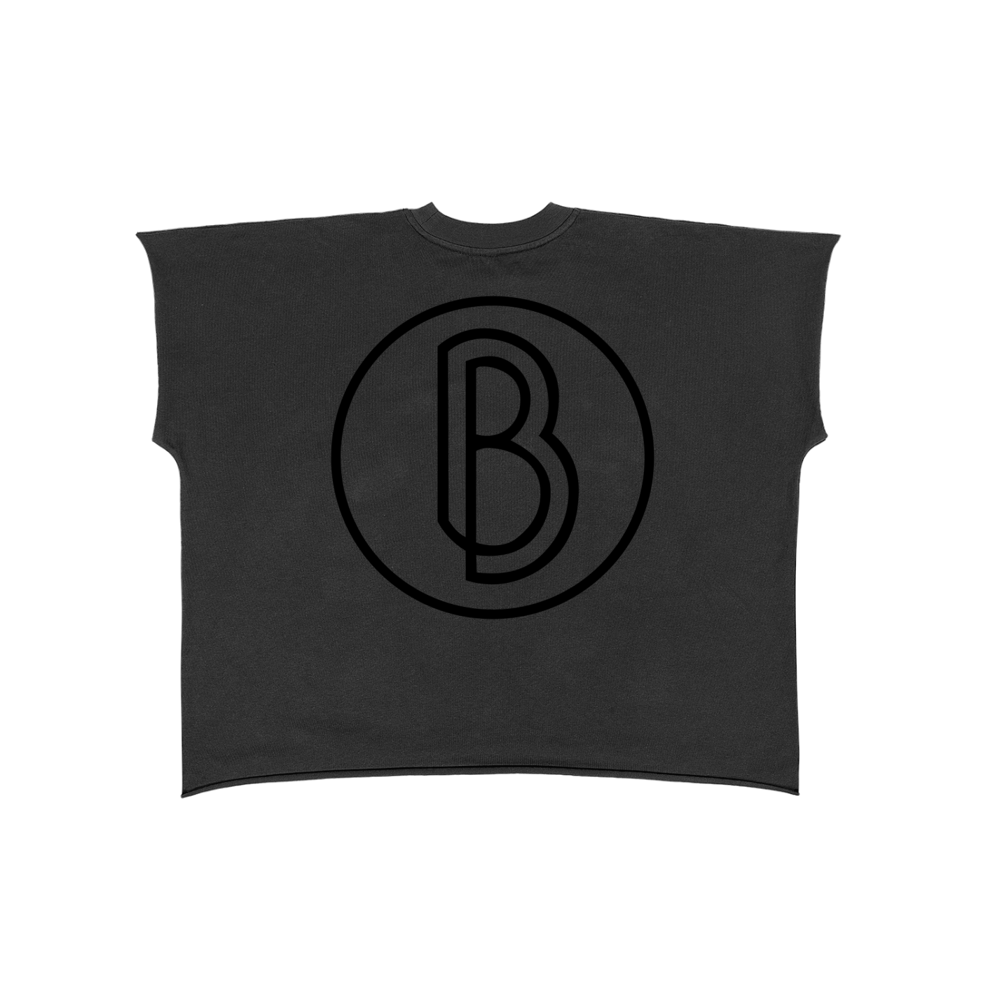 Raw Edge Boxy Non-Shrink T-Shirt