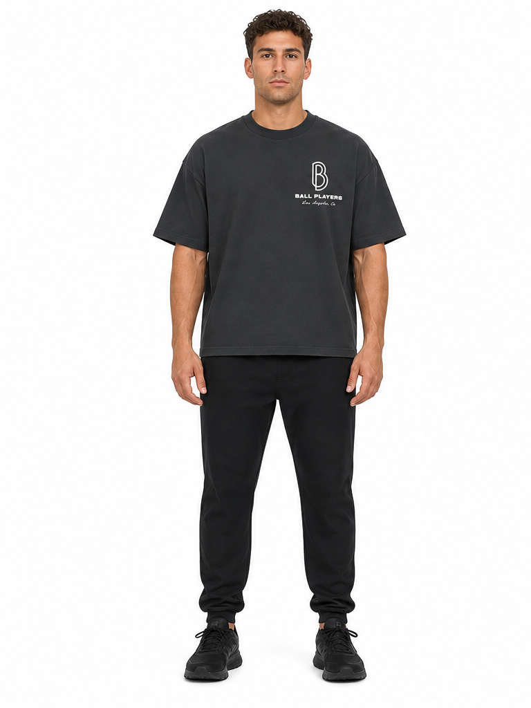 Classic Loose Boxy Tee front model view