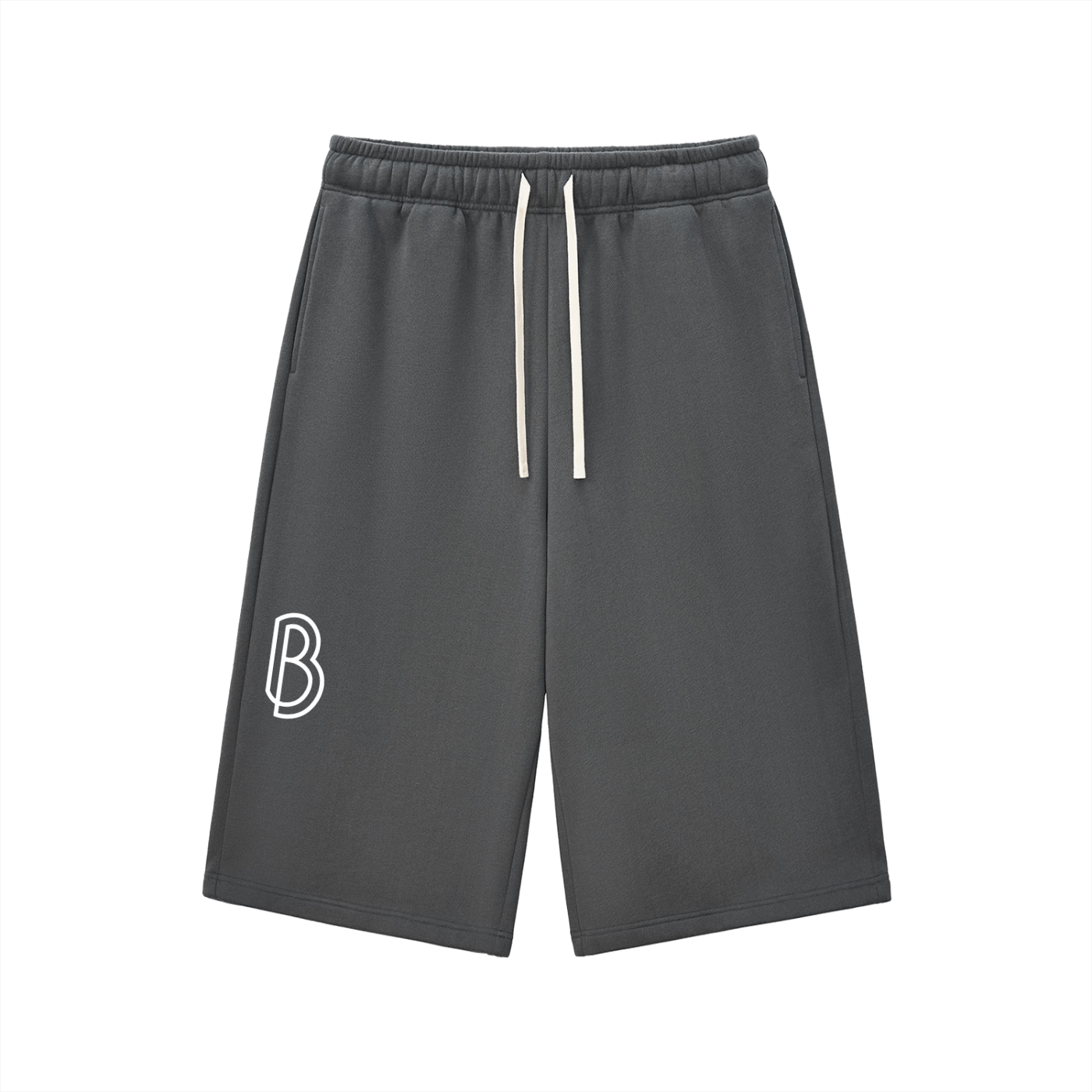 Relaxed Drawstring Three-quarter Sweatpants